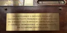 Camera, una targa sullo scranno di Matteotti. Fontana &ldquo;Omaggio alla sua memoria&rdquo;