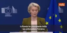 Von Der Leyen su guerra Ucraina: Tentativo russo di sottomettere Kiev &egrave; fallito