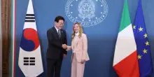 Italia-Corea del Sud, Meloni e Lee Jae Myung &ldquo;Impegno per Indopacifico e Hormuz&rdquo;
