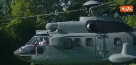 Meloni arriva a Ginevra per partecipare al G7 di Evian, in Francia