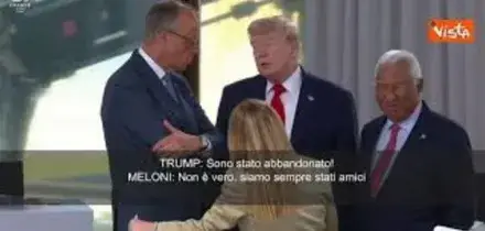 Trump scherza con Meloni: "Sono stato abbandonato", lei: "Siamo sempre amici". Siparietto al G7
