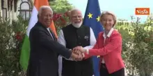 I leader Ue von der Leyen e Costa incontrano premier indiano Modi al G7 per un bilaterale