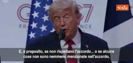 Trump su accordo con Iran: Se non lo rispettano bombardiamo di nuovo