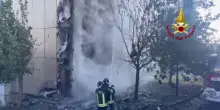 Napoli, incendio all'Ospedale del Mare