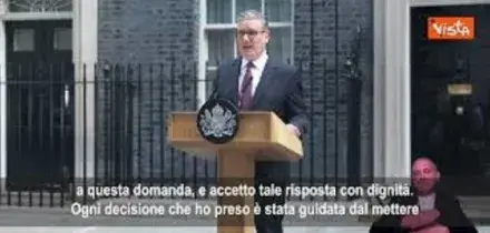 Premier britannico Starmer annuncia le dimissioni: Ho messo sempre il Paese al primo posto