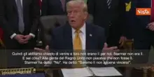 Trump: Trump: L'Italia si &egrave; comportata molto male. Noi abbiamo speso miliardi per la Nato