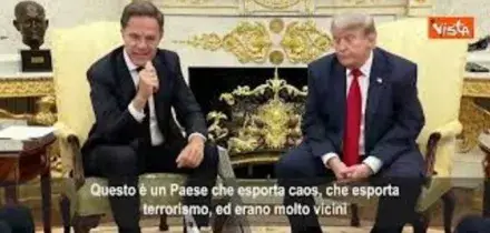Rutte (Nato): Trump si &egrave; assunto resposabilit&agrave; di guerra Iran per bene di tutto il mondo libero