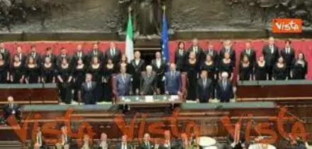 L'inno alla gioia eseguito in Aula a Montecitorio in occasione del 80 anniversario prima Assemblea