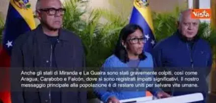 Terremoto Venezuela, La Presidente Rodriguez: Colpiti duramente, dichiaro lo stato di emergenza