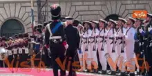 Mattarella accolto dagli onori militari alla Camera per 80 anni Assemblea Costituente