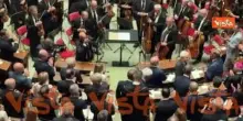 80 anni Costituente, stretta di mano tra Mattarella e Meloni dopo discorso Presidente Repubblica