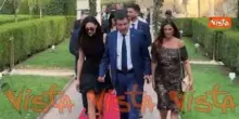 Salvini insieme a Francesca Verdini arrivano a Villa Taverna per celebrazioni 'Freedom 250'