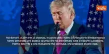 Trump al Mount Rushmore ricorda Washington, Jefferson, Roosevelt, e Lincoln: Paladini di libert&agrave;