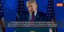 Trump: Parliamo inglese perch&eacute; &egrave; la lingua delle nostre origini