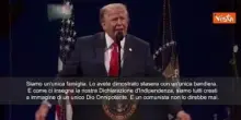 250esimo Usa, Trump: Noi creati a immagine di Dio, un comunista non lo direbbe mai