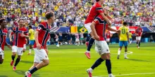 Norvegia avanti con doppietta Haaland, il Brasile di Ancelotti saluta il Mondiale