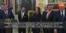 Ted Cruz: "Grazie Presidente per aver fatto togliere ridicolo cartellino rosso", Trump ride