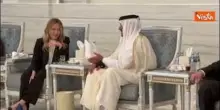 Meloni a Doha per cerimonia funebre dell'Emiro Padre Al Thani