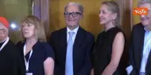 Romano Prodi in Campidoglio per firma dichiarazione per la pace dei Premi Nobel