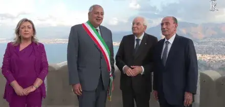 Palermo, Mattarella celebra la riapertura di Castello Utveggio