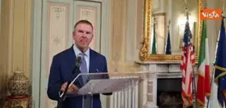 "Grazie mille", il saluto in italiano di Ambasciatore Usa Fertitta dopo firma Pax Silica a Brindisi