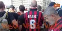 L'arrivo di Ranieri e Baggio al funerale di Baresi, nella Basilica di Sant'Ambrogio a Milano