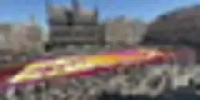 750.000 dalie a Bruxelles formano "La grande onda di Kanagawa"