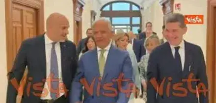 Piantedosi visita Centro operativo nazionale dei Vigili del fuoco e la sala crisi Ministero Interno