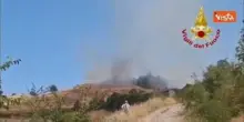 Incendio a Civitella di Romagna, Vigili del Fuoco in azione per domare le fiamme