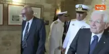Mattarella al Castello aragonese a Taranto in occasione dell'apertura dei Giochi del Mediterraneo