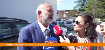 Sisma 2016, sindaco di Amatrice "C'&egrave; tanta voglia di rinascere"