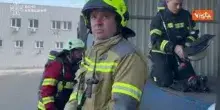 Raid dell'esercito russo nella regione di Kiev, soccorsi del Servizio per emergenze dell'Ucraina