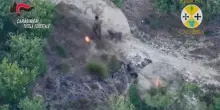 Sorpreso dal drone a incendiare bosco, arrestato allevatore nel vibonese