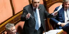 Protesta con lo slogan &ldquo;no alla norma-bavaglio&rdquo;. Gasparri: iniziativa grave
