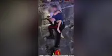 Salvati tre bambini tedeschi bloccati nel fiume Passirio a Merano, le immagini