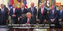 Trump su uso armi nucleari in Iran: Lo escludo. Poi alla giornalista: Che domanda stupida