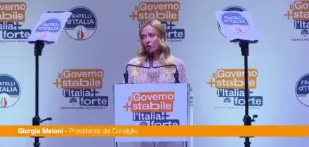 Meloni "Non ho mai mollato e non intendo farlo"