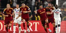 Roma rimonta l'Atalanta nel finale: 2-1 e vetta con l'Inter