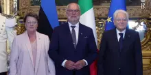 Mattarella riceve al Quirinale il presidente dell'Estonia