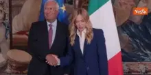Meloni riceve il Presidente del Consiglio europeo Antonio Costa a Palazzo Chigi