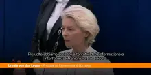 Ue, von der Leyen "Minacce alla democrazia anche dall'interno"