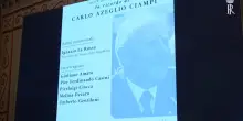 Mattarella arriva a Palazzo Giustinani per la commemorazione di Ciampi