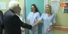 Mattarella visita la "Stanza Rosa" dell'Ospedale Misericordia di Grosseto