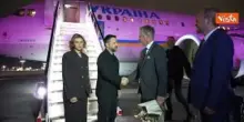 Zelensky con la First Lady Olena arriva a New York per l'Assemblea Onu