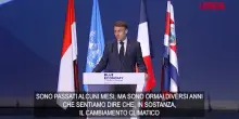 Cambiamento climatico, l’attacco di Macron ai Paesi negazionisti
