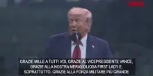 Usa, Trump: “Era ora che l’America celebrasse le sue vittorie”