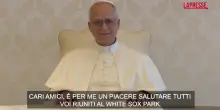 Papa Leone XIV sul maxischermo dei White Sox: “Portiamo la pace nel mondo”