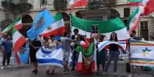 Israele-Iran, a Torino sit-in iraniani contro Khamenei