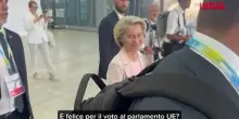 UE, von Der Leyen: “Contenta del voto favorevole? Sì”