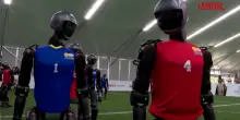 World Humanoid Robot Games, gli allenamenti delle squadre di calcio a Pechino